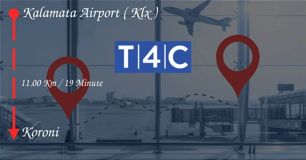 Cómo ir del aeropuerto de Kalamata (KLX) a Koroni