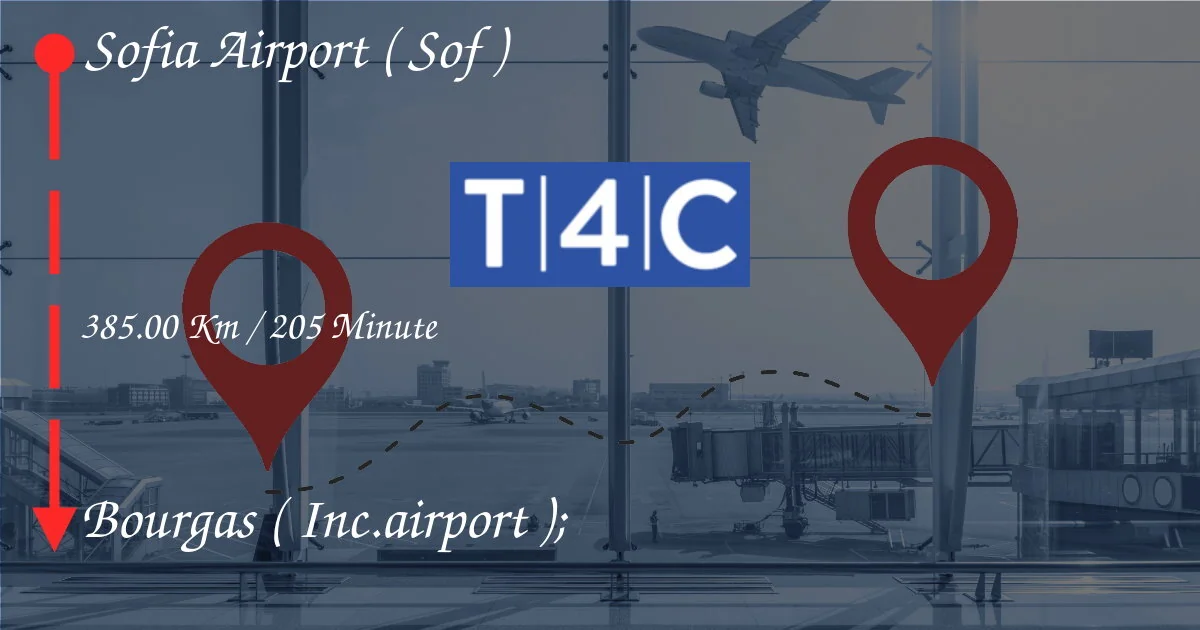 ブルガス（Inc.airport）からソフィア空港（SOF）に行く方法